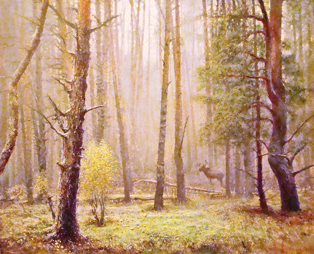 «Ранок на Поліссі». 2000. Полотно, олія